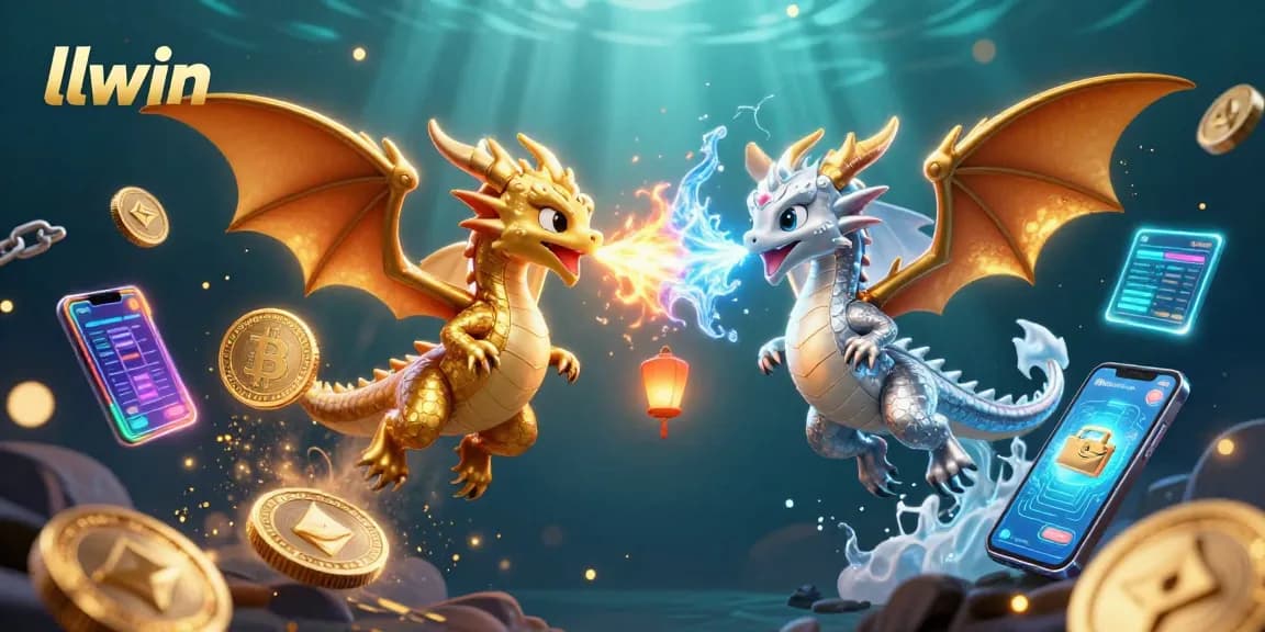 Engage with llwin's thrilling gaming experience amid dragons and crypto elements.