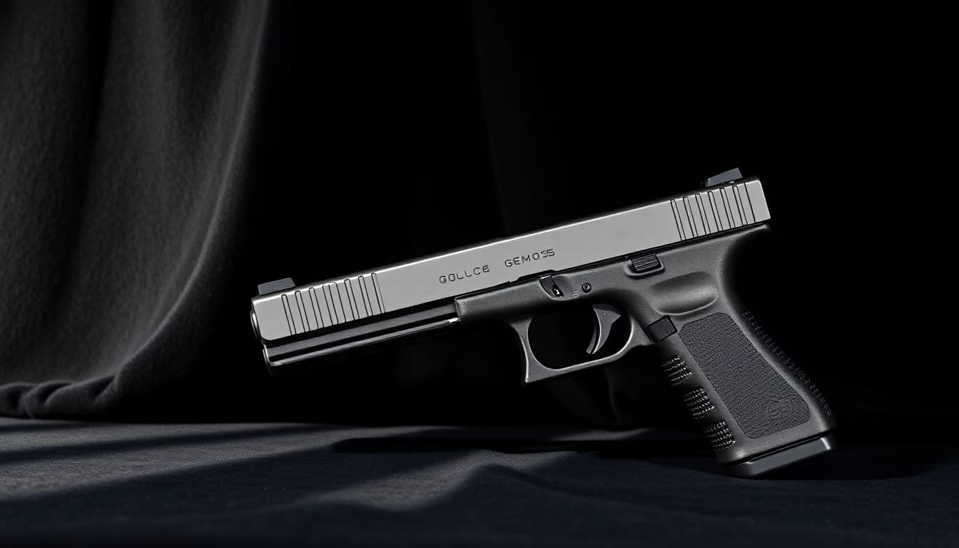 Showcasing the glock 26 gen 5 mos slide, highlighting its sleek design and craftsmanship.