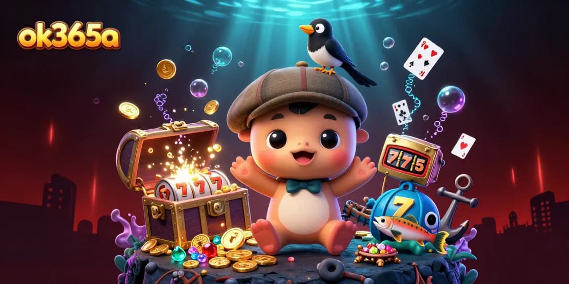 Engage with thrilling gameplay at ok365a’s vibrant online casino, featuring a lively underwater scene.