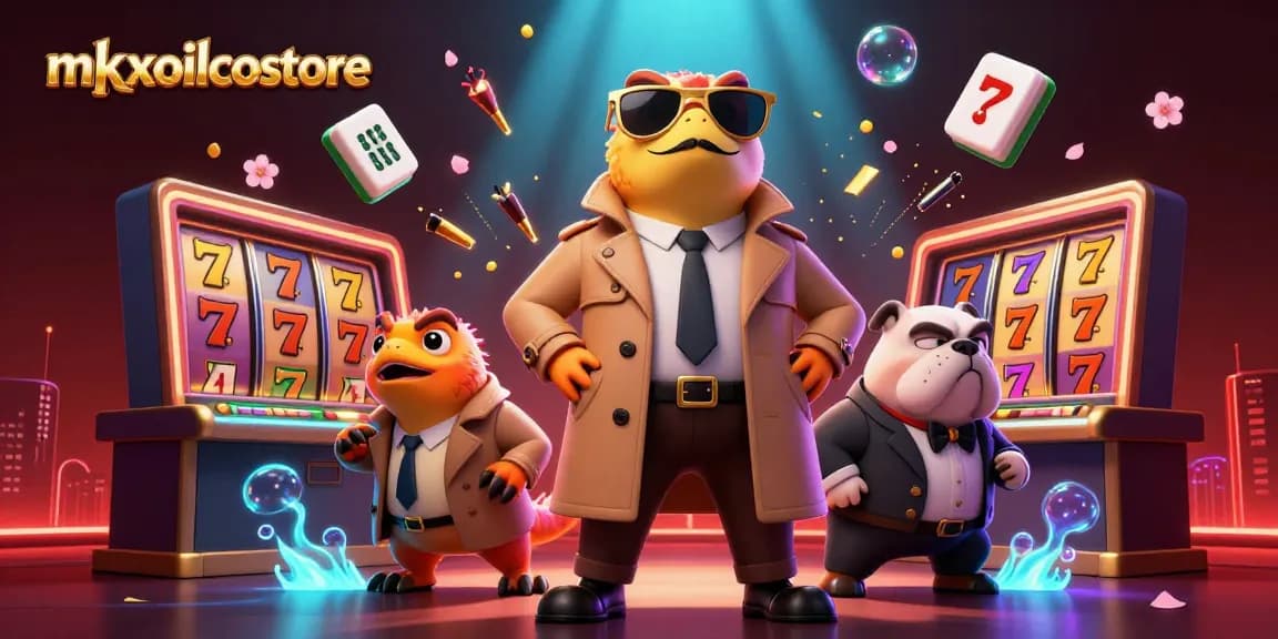 Engage with mkxoilcostore's whimsical casino scene featuring raptors in disguise at the VIP lounge.