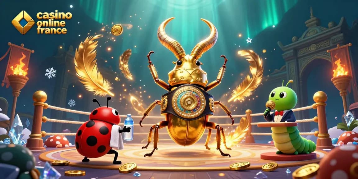 Jouez sur le casino en ligne France avec des personnages colorés dans une ambiance festive et immersive.