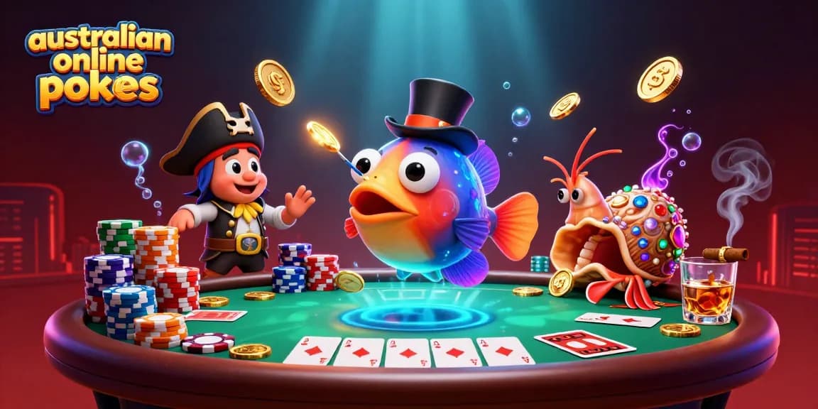 Experience thrilling australian online pokies gameplay with vibrant characters and dynamic casino elements.