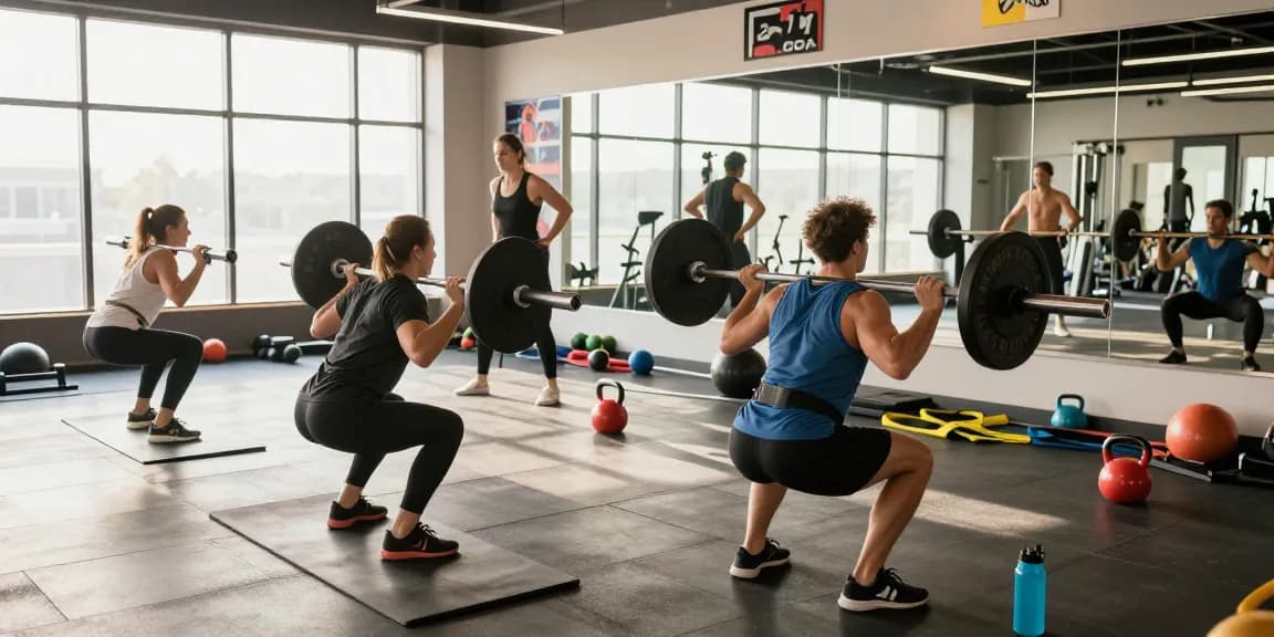 Astera Steroid Shop gym scene with athletes training hard, showcasing strength and discipline.