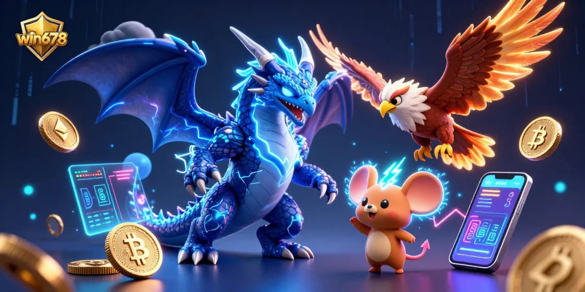 Win678 unleashes thrilling casino excitement with dynamic 3D fantasy characters and vibrant game elements.