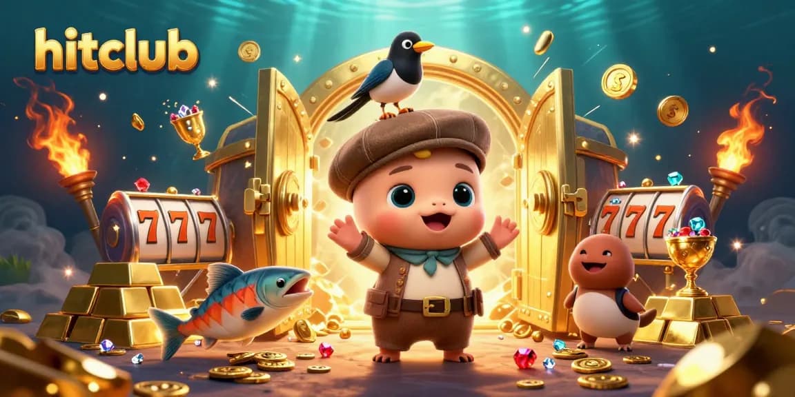 Engage with hitclub's exciting slot games featuring 3D Nessie, coins, and treasures.