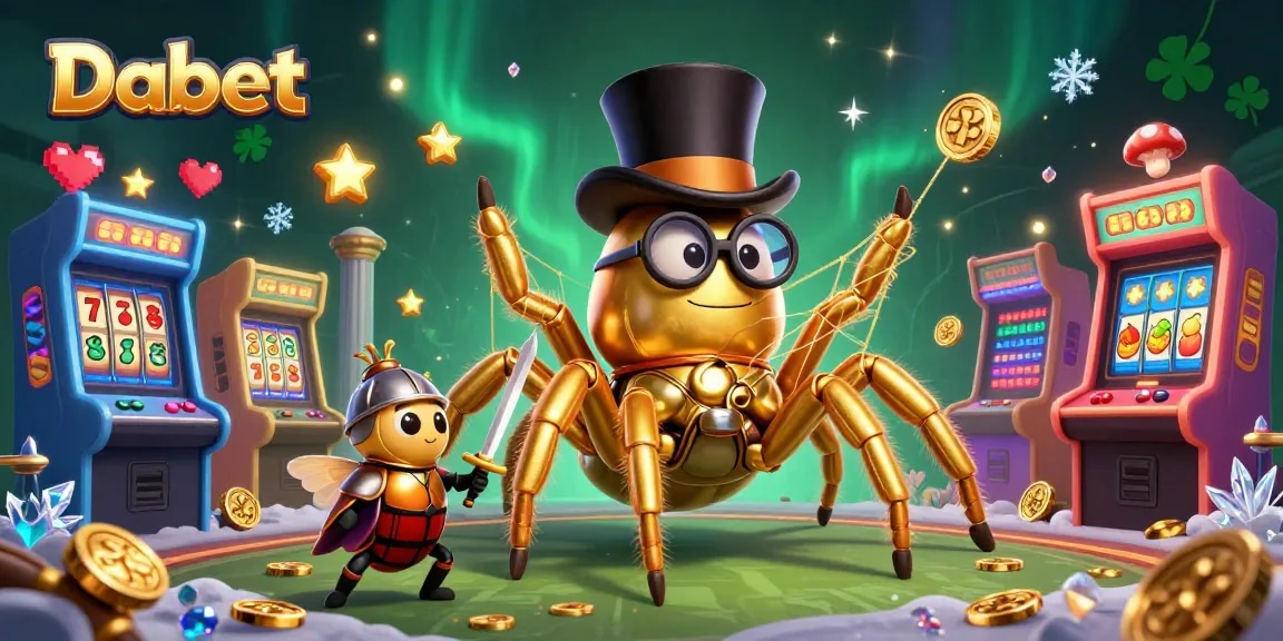 Dabet offers a thrilling gaming experience with vibrant characters in a modern casino setting.