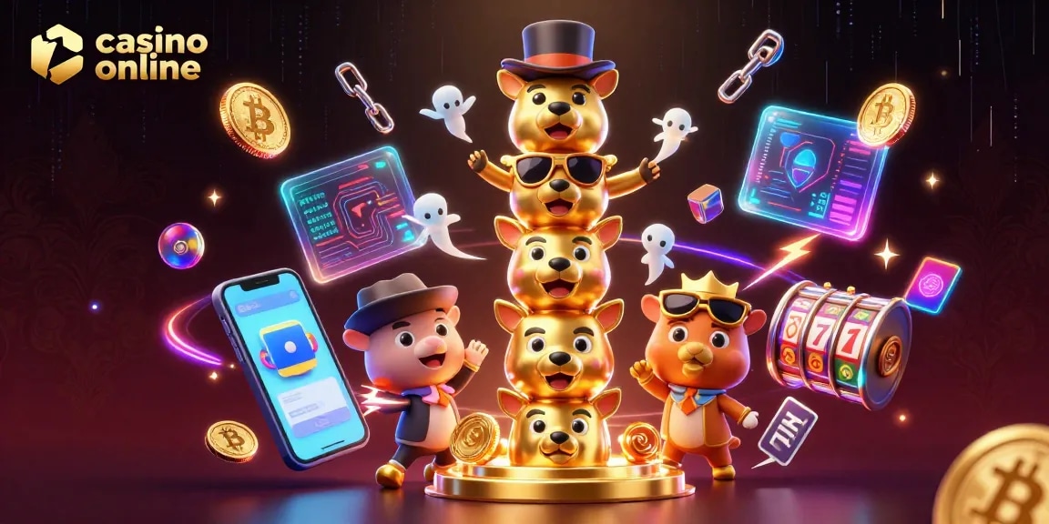 Vrtite igralni avtomati in Bitcoin kovanci v dinamični sceni casino online.