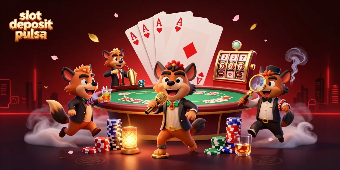 Menggali jackpot melalui slot deposit pulsa di kasino dengan pertunjukan lucu hyena dalam suasana meriah