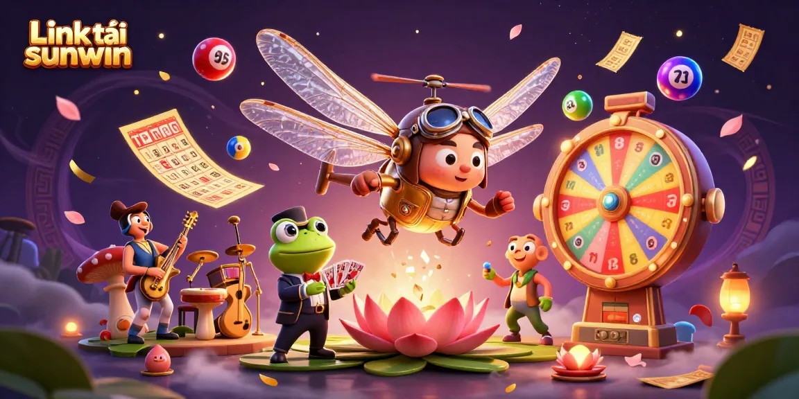 Experience the excitement with Link tải sunwin as our dragonfly pilot and frog croupier host the fun.