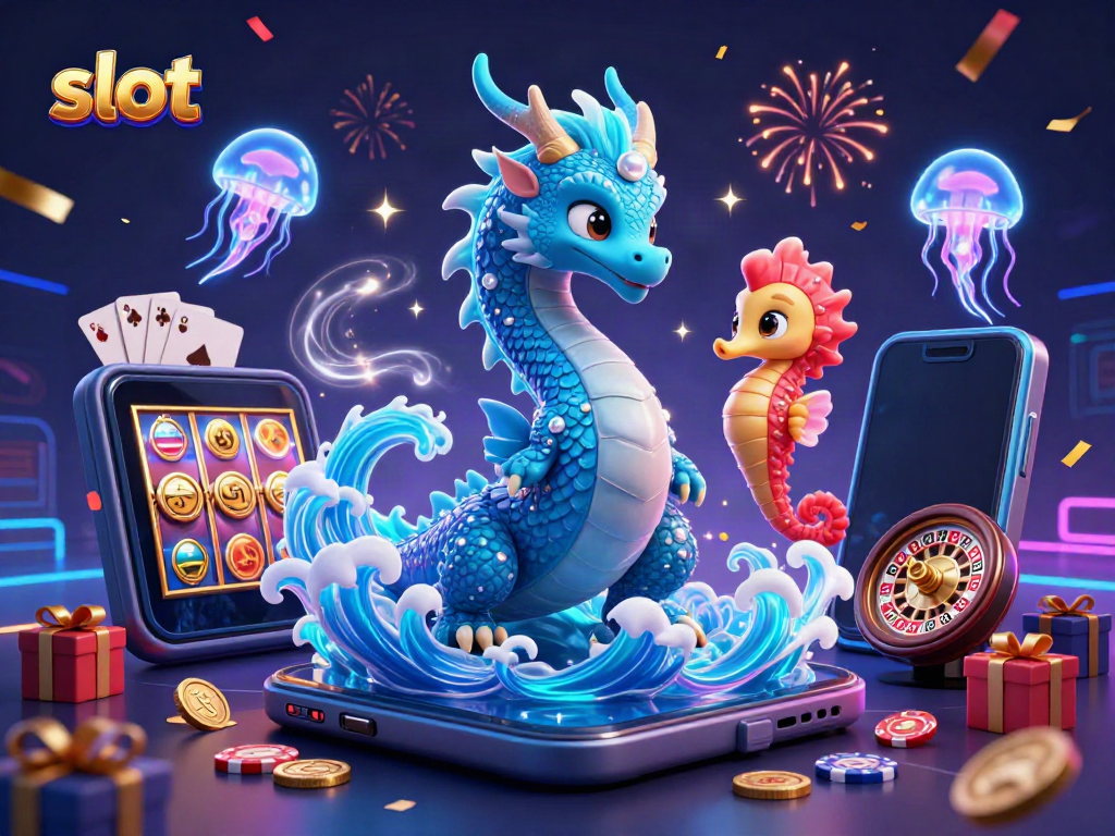 Slot menghasilkan keseruan dengan naga air, kuda laut ksatria, dan ubur-ubur neon yang bersinar