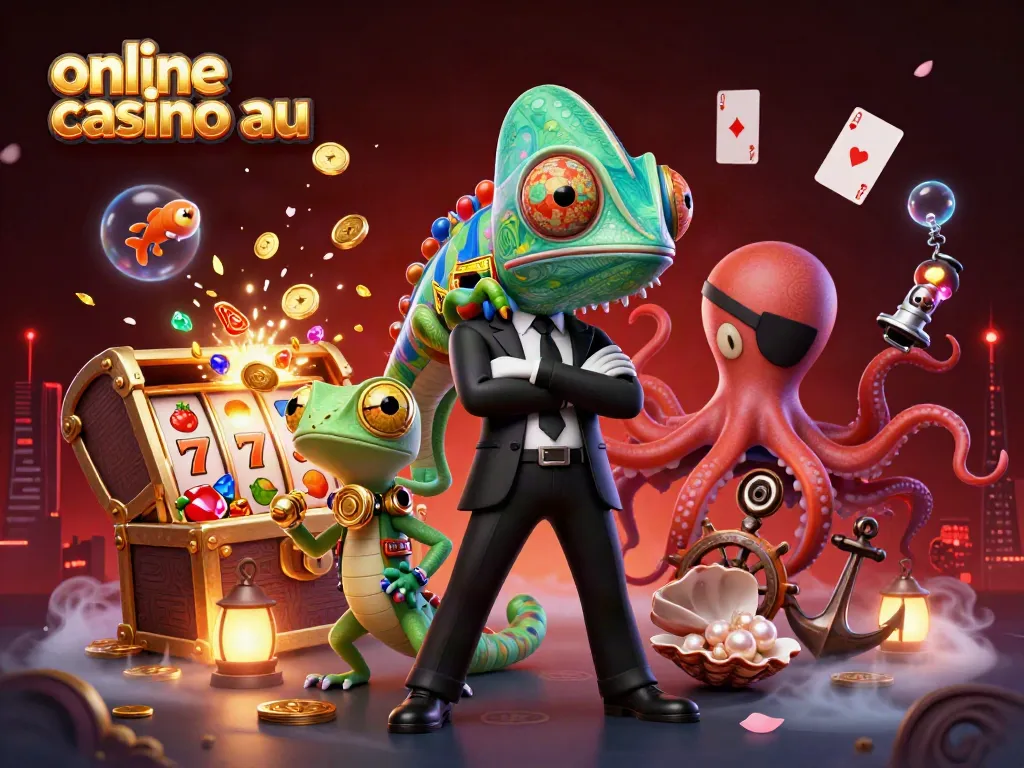 Experience the thrill of online casino au with vibrant characters and exciting game elements.