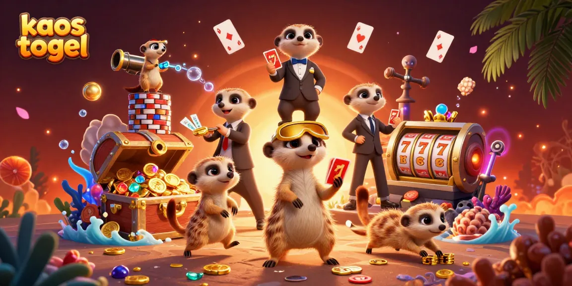 Engage in thrilling kaos togel action with lively meerkat dealers and vibrant casino elements.