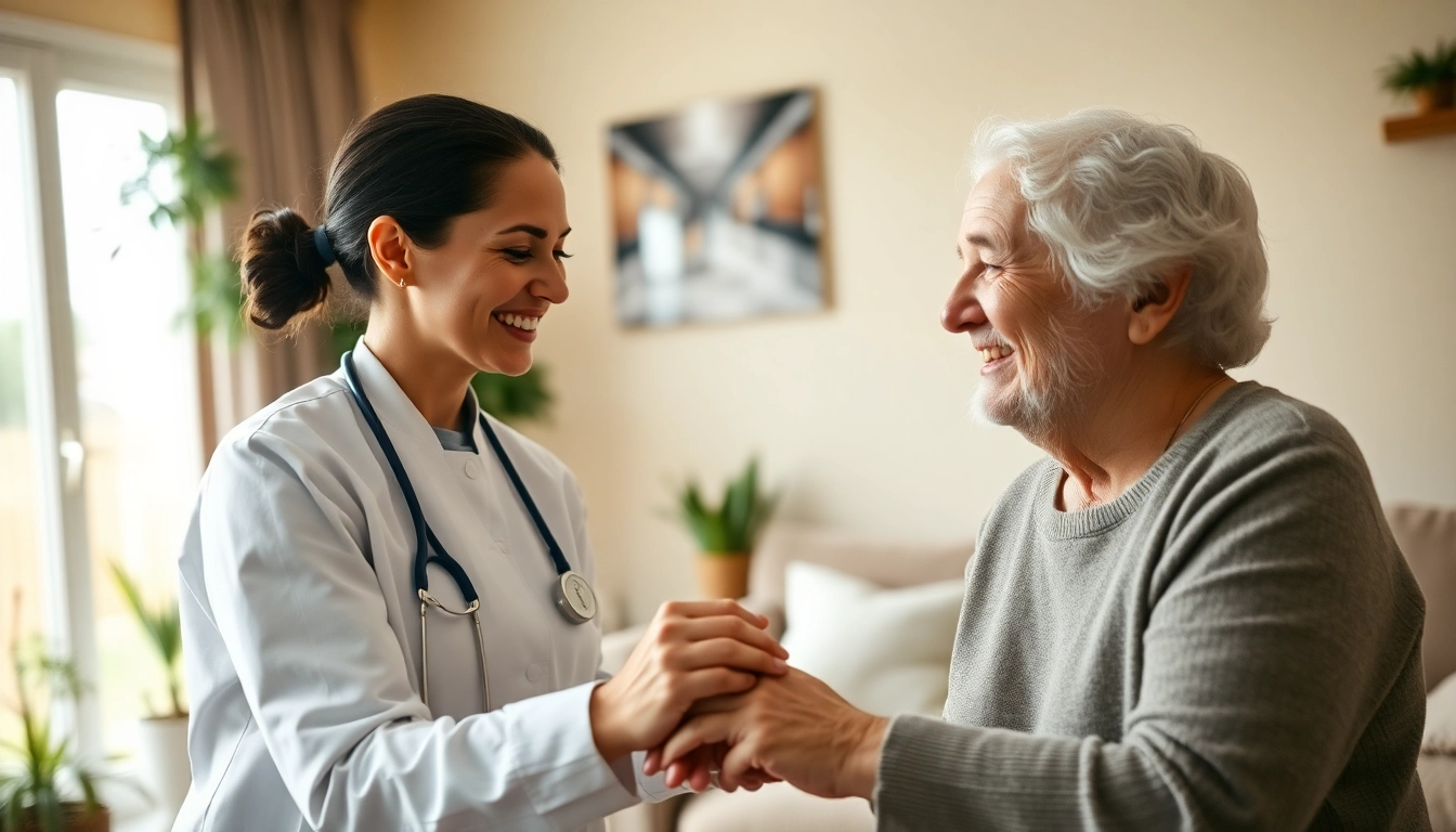 Engaging senior care austin texas scene with caregivers providing compassionate support.