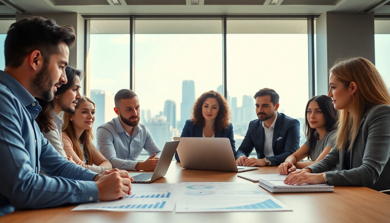 Team collaborating on Strategy Capture Management strategies in a modern office.