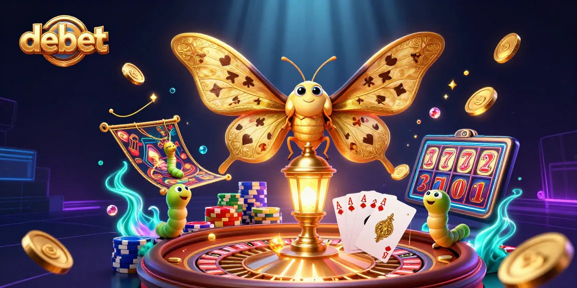 Experience debet with a vivid 3D casino scene full of excitement and action.