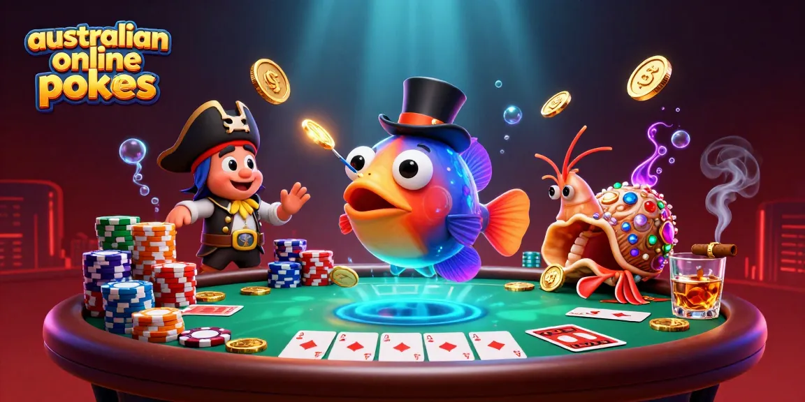 Experience thrilling australian online pokies gameplay with vibrant characters and dynamic casino elements.