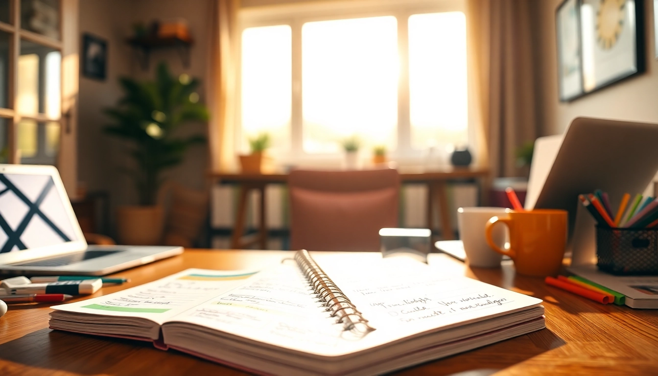 Plan Your Way, Instantly with a detailed planner on a desk, evoking organization and productivity.