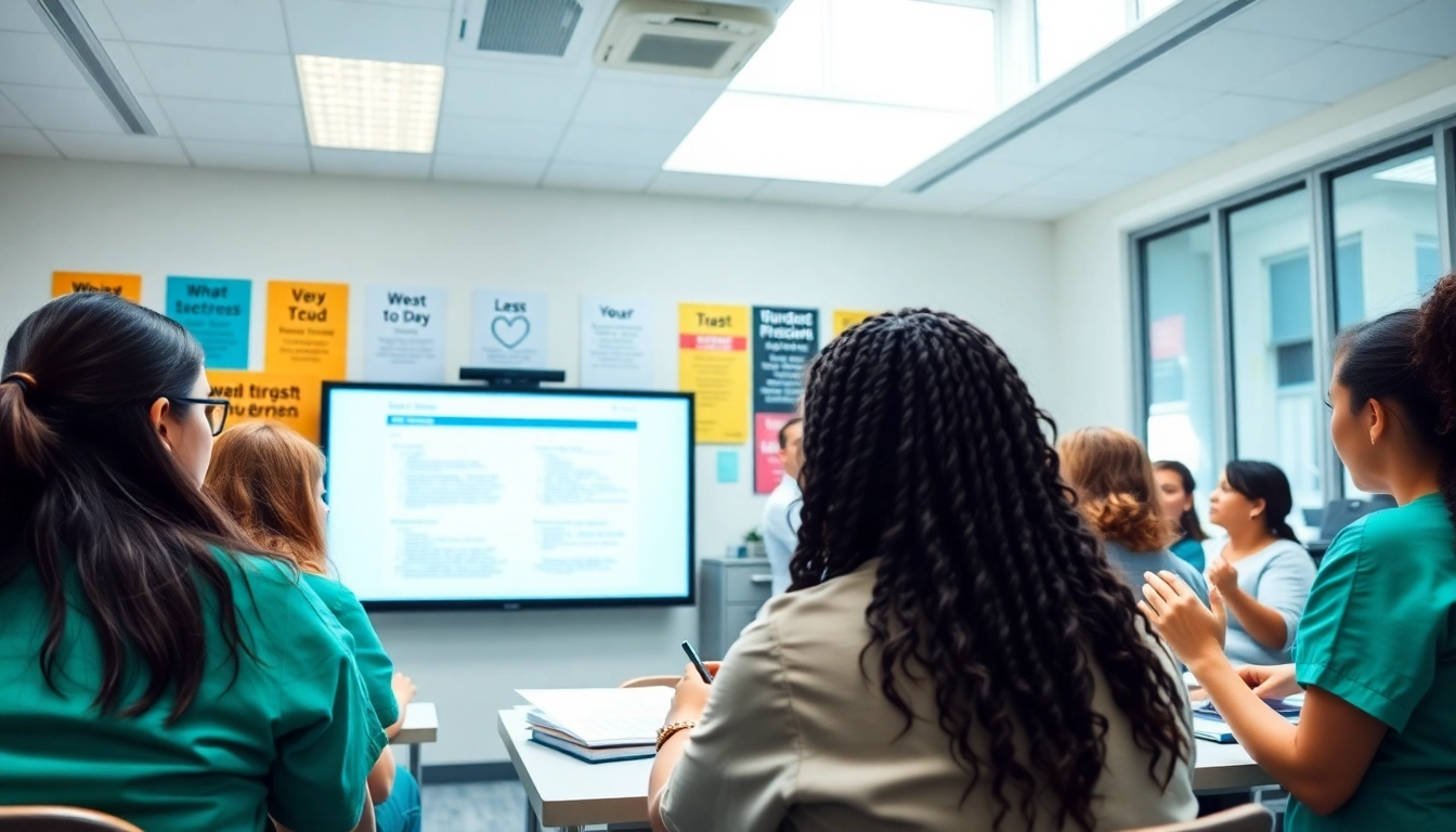 Participants engaged in an in person Nclex review in Houston, highlighting a focused learning environment.